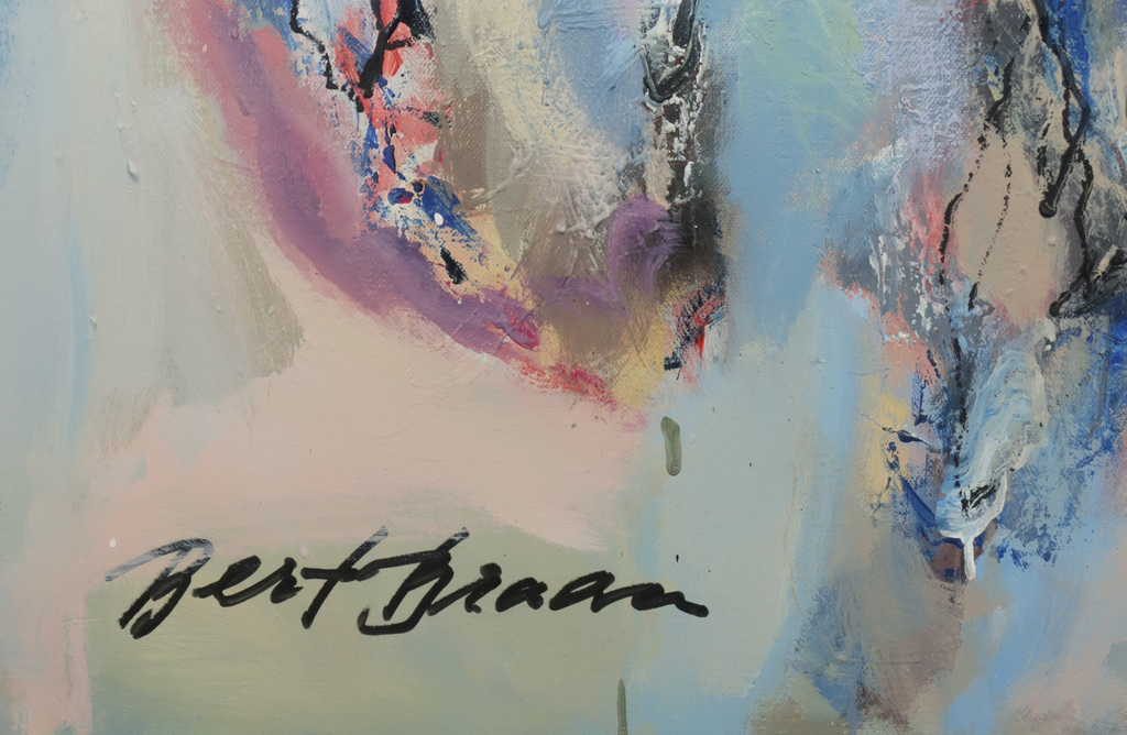 Bert Braam: Acryl op doek, Rhapsody in Blue kopen? Bied vanaf 200!