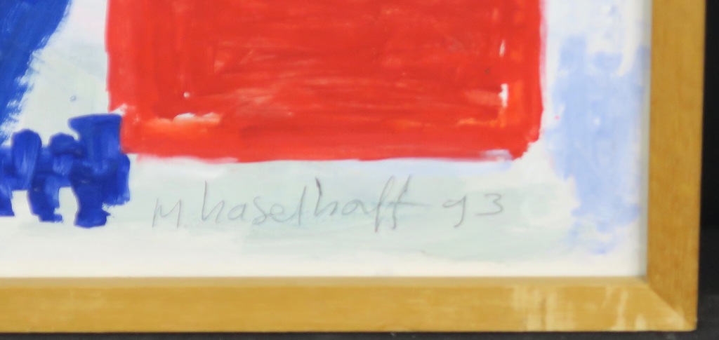 Marianne Haselhoff: Acryl, Zonder titel -Ingelijst kopen? Bied vanaf 40!