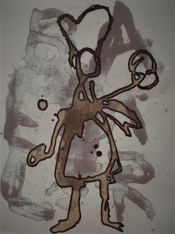 Fraaie handgekleurde Diepdruk Litho A. Raventos 1988 "Pizzabakker"   kopen? Bied vanaf 1!