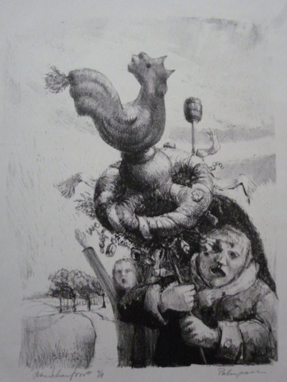 Ben Schasfoort - litho - Palmpasen kopen? Bied vanaf 25!