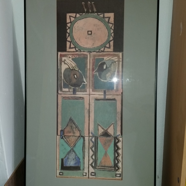 Krabbé, Jeroen , Kleurenlitho op aqaurel papier uit de serie Australia 1991 verkocht voor € 40!