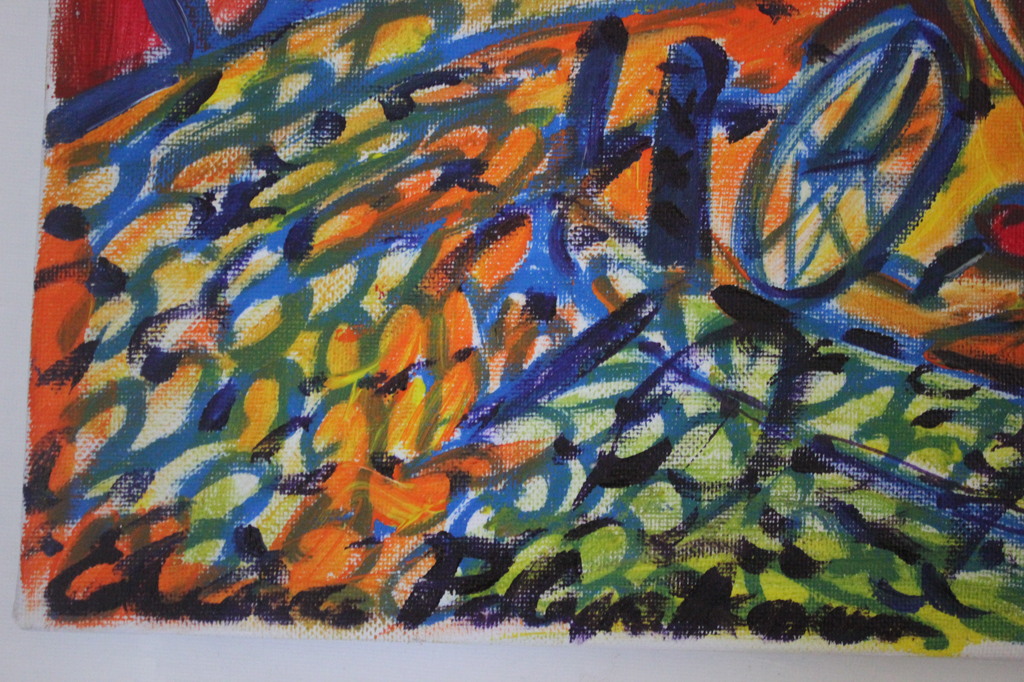 Elena Polyakova (21e eeuw)  - Amsterdamse grachten -Acrylverf op doek kopen? Bied vanaf 50!