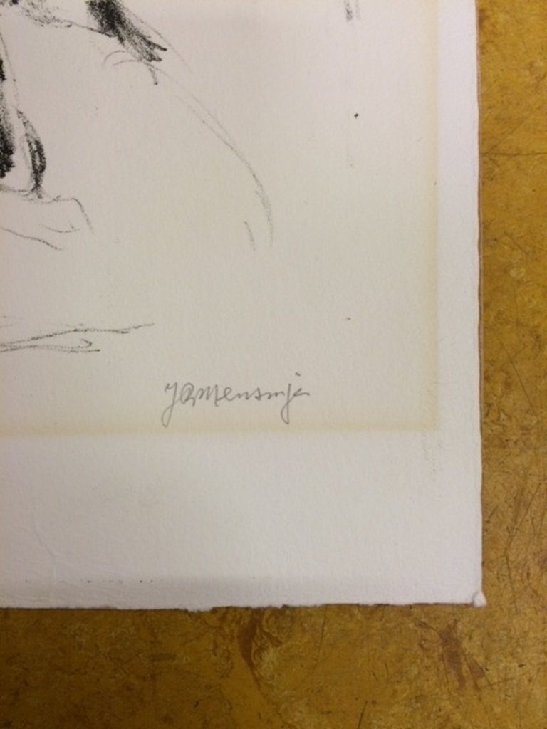 Jan Mensinga, titel Mimi II, litho oplage 2/3, formaat 39 x 28,5 cm (papiermaat)   kopen? Bied vanaf 40!