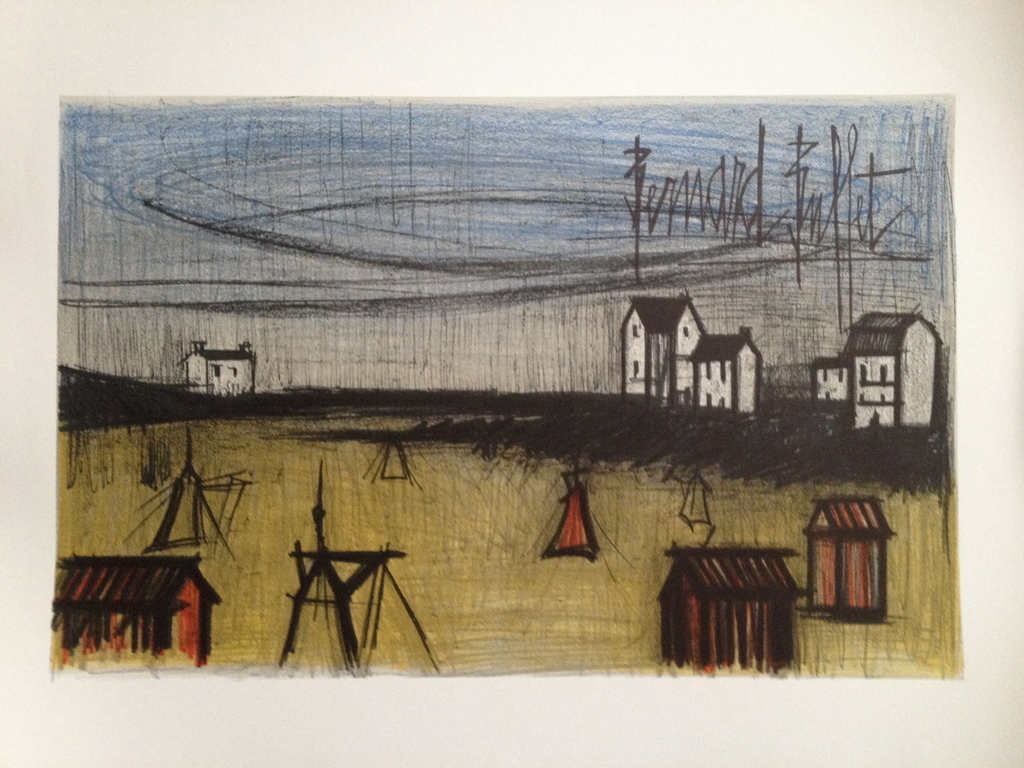 Bernard Buffet originele litho "A small beach" kopen? Bied vanaf 90!