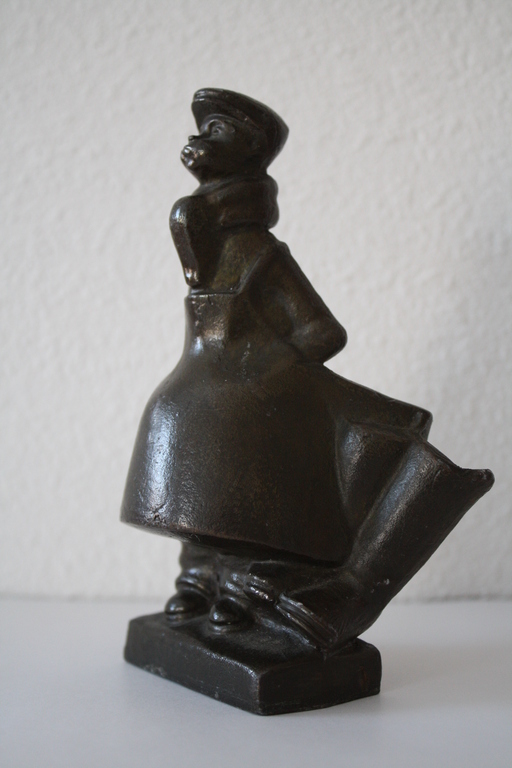 Schusterjunge, (Schoenmakersjongen) Gesigneerd  J  BrÃ¼x. brons. kopen? Bied vanaf 45!