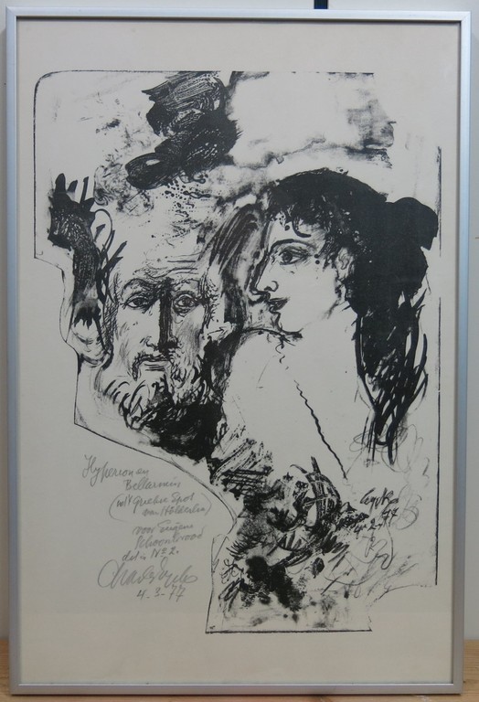 Charles Eyck: Litho, Hyperion en Bellarmin - Ingelijst kopen? Bied vanaf 20!