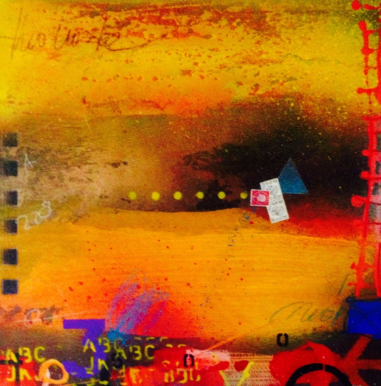 Theo koster, gemengde techniek, onderweg 1 verkocht voor € 75!