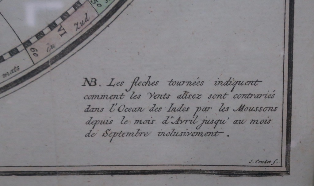 Johannes Condet: Handgekleurde gravure, Mappemonde - Ingelijst kopen? Bied vanaf 1!