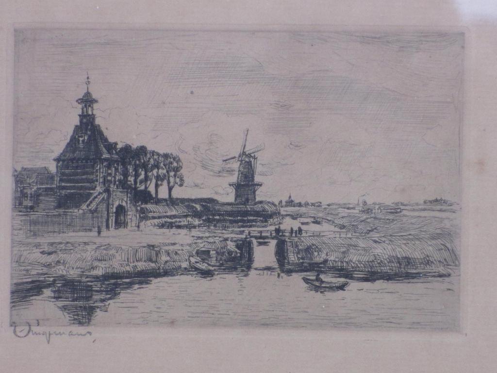 Waalko Jans Dingemans, Dalemse Poort Gorinchem, Ets verkocht voor € 35!
