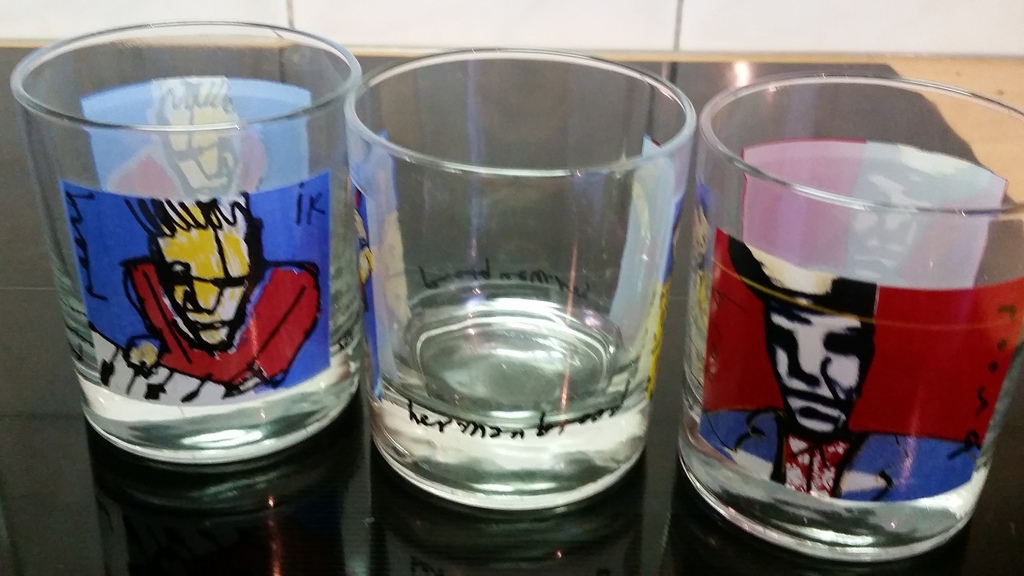 Set whisky glazen van Herman Brood  kopen? Bied vanaf 5!