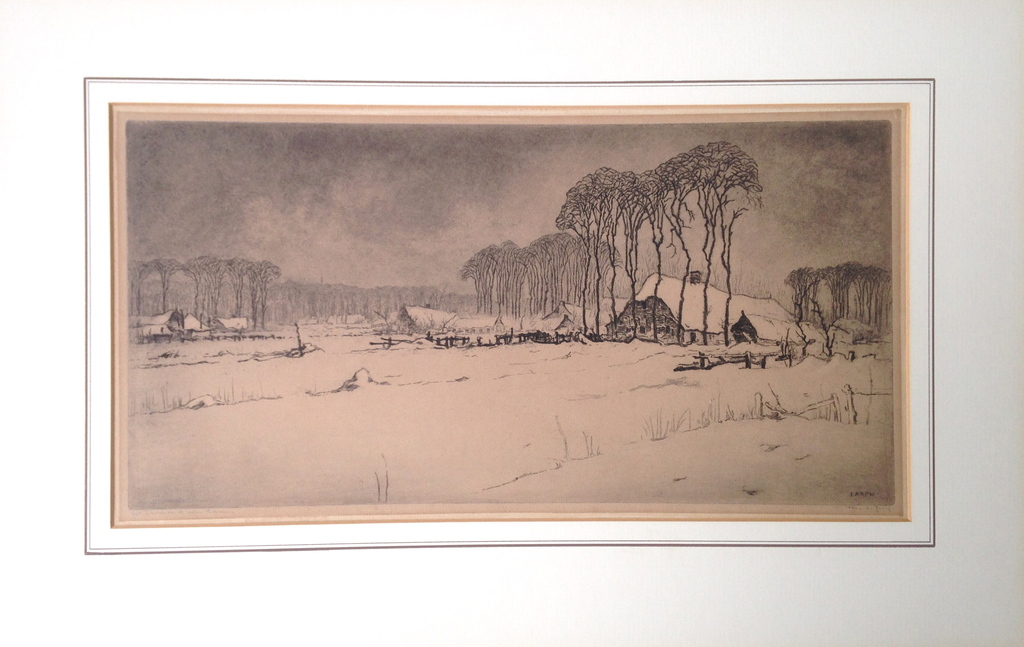 Toon de Jong. Houtgravure. Laren. kopen? Bied vanaf 1!