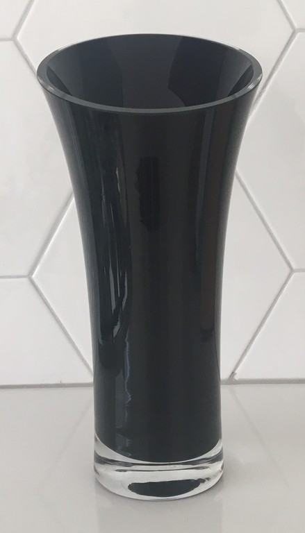 Schott Zwiesel Christinenhütte - blank glazen en zwarte diep paarse design vaas kopen? Bied vanaf 20!