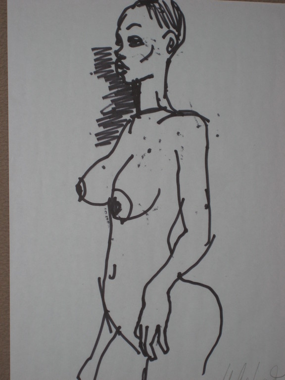 Peter Klashorst (1957). Twee originele tekeningen in stift. kopen? Bied vanaf 69!