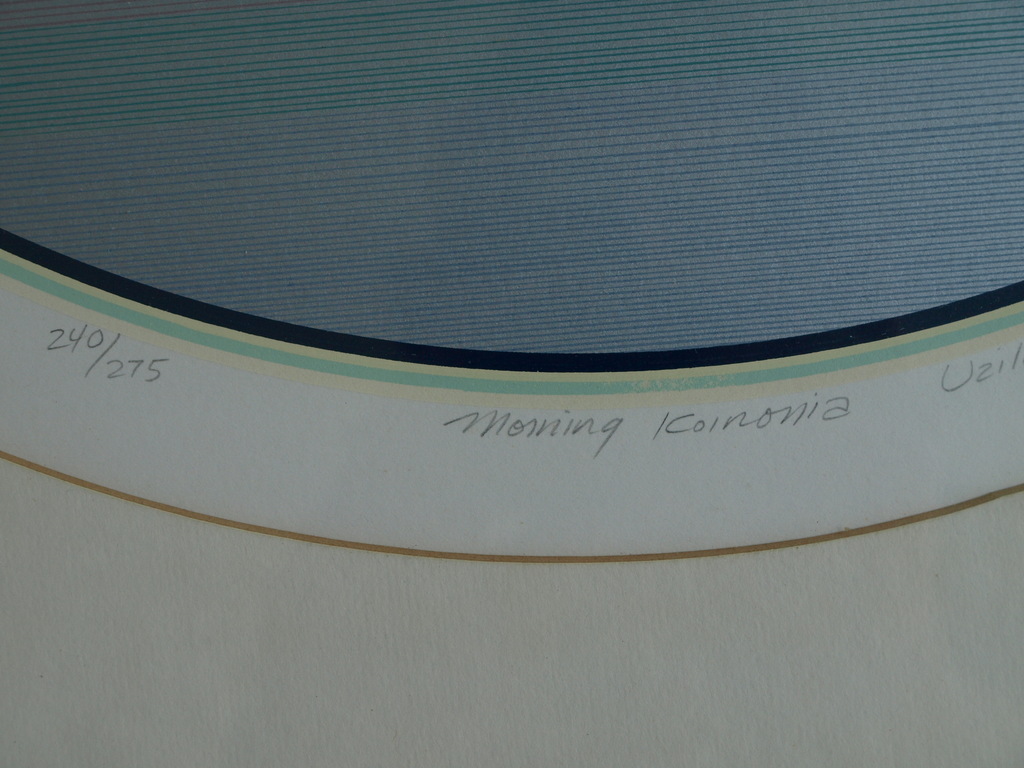 Marcus Uzilevsky : litho, Morning Koinonia – gesigneerd & ingelijst – ca 1975 kopen? Bied vanaf 1!