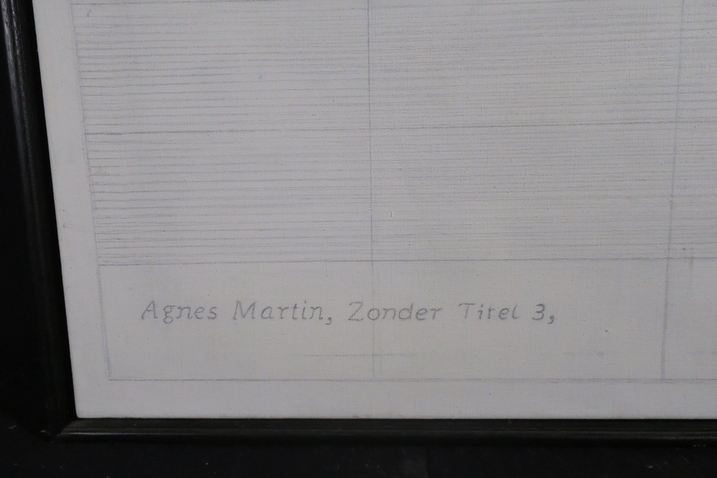 Jeanine Geerts: Olieverf op doek, Agnes Martin 3 - Ingelijst (Groot) kopen? Bied vanaf 1!