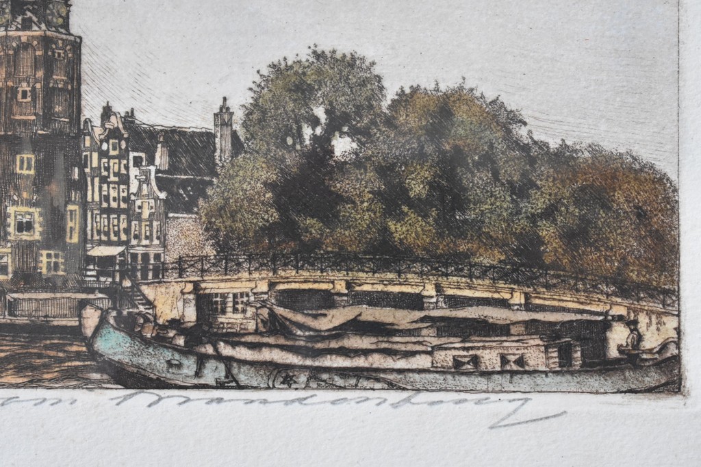 Cornelis BRANDENBURG (1884-1954)-AMSTERDAM, kleurenets verkocht voor € 92!