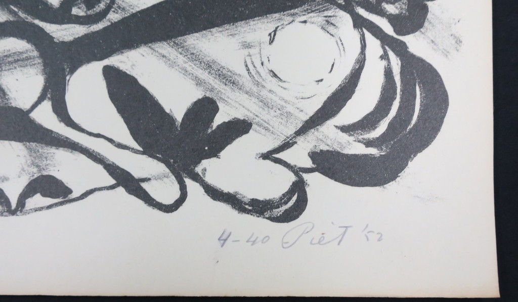 Piet van Stuivenberg: Litho, Zonder titel (Creatie 1952) kopen? Bied vanaf 1!