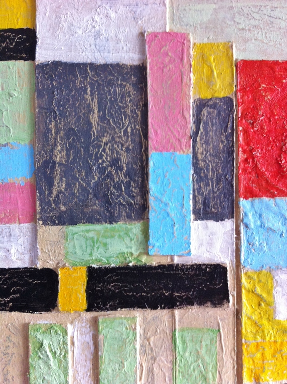 "Montage Sixties" John Foppen-Mix media + olieverf/3D canvas - Gesigneerd -Unica kopen? Bied vanaf 129!