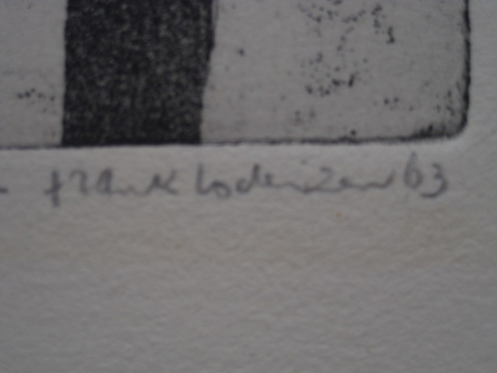 Karakteristieke kleine oplage ets "het beleg" gesignd. Frank Lodeizen 1931-2013 kopen? Bied vanaf 1!