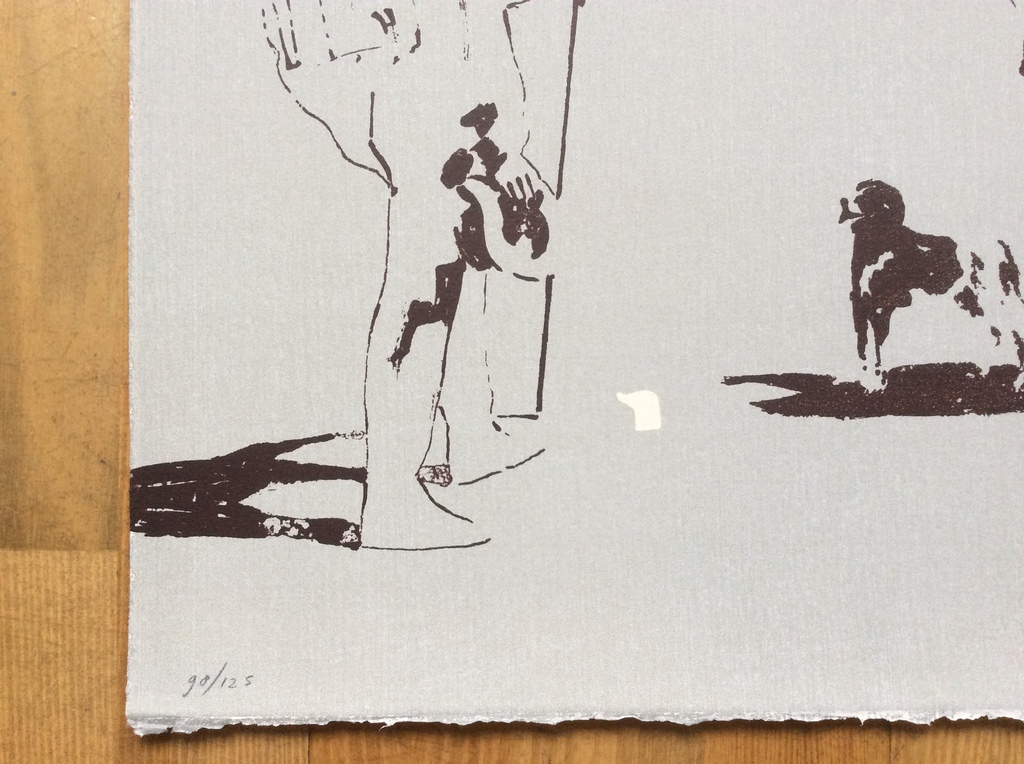 Peter Bes - Peter Bes - De ontmoeting - zeefdruk kopen? Bied vanaf 50!