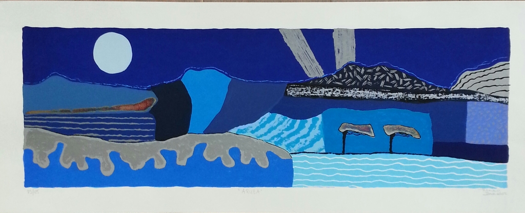 Ronald Boonacker, zeefdruk op papier, Titel;  kopen? Bied vanaf 50!