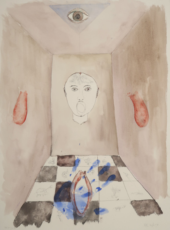 Hans Kuijs: Aquarel, Z.T. kopen? Bied vanaf 1!