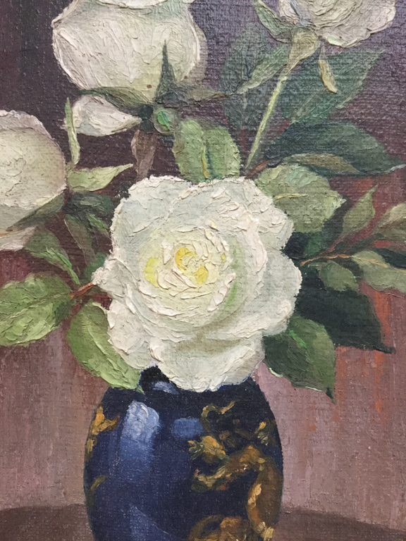 Clement Sielens - Olie op paneel - Bloemstilleven kopen? Bied vanaf 1!