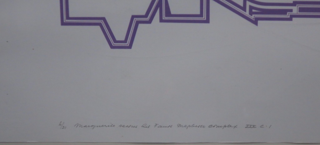 Berend Hendriks: Zeefdruk, Faust of het Mephisto complex XXX -Ingelijst kopen? Bied vanaf 1!