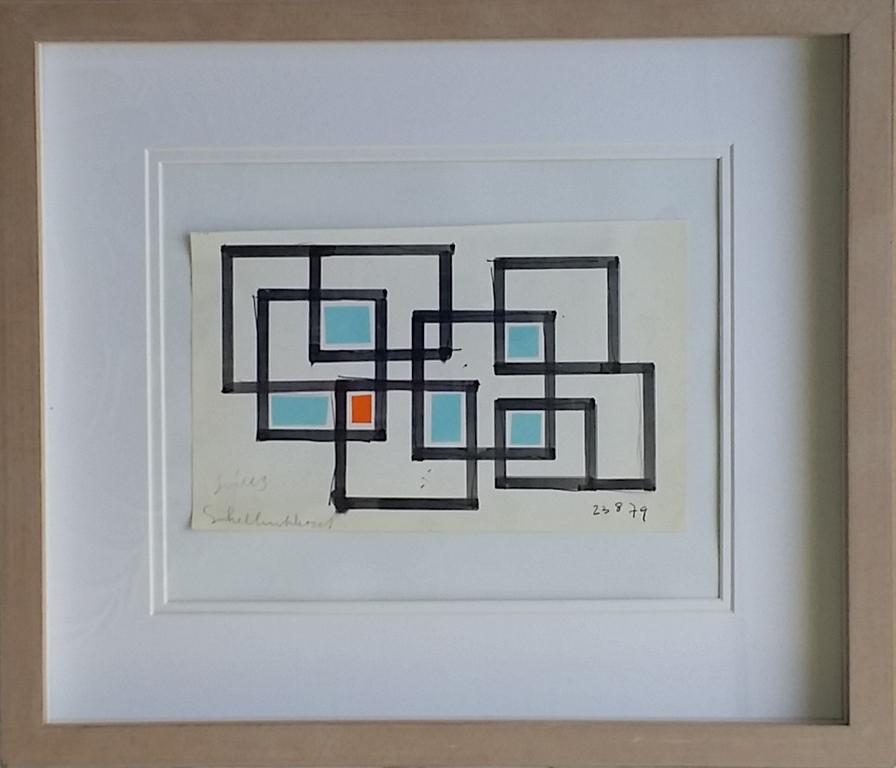 Siep van den BERG - collage op papier - gesigneerd verkocht voor € 100!