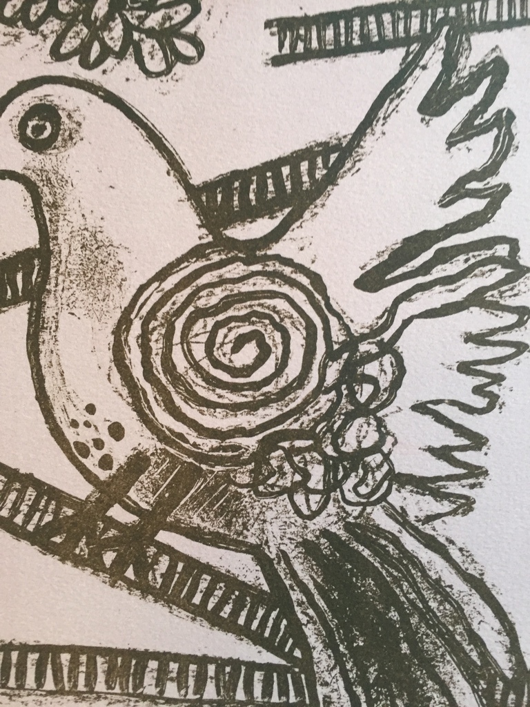 CORNEILLE ( COBRA ) EA zeefdruk 1986 in colombe kopen? Bied vanaf 1!