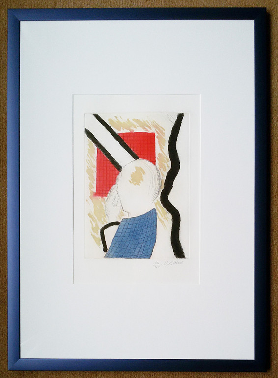 Roger Raveel - Giotto, aquatint ets (prachtig ingelijst) kopen? Bied vanaf 500!