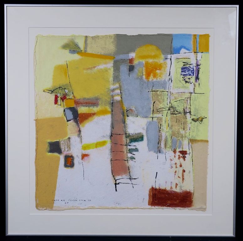 Anneke Peereboom: Zeefdruk, Sunny side I - Ingelijst verkocht voor € 76!