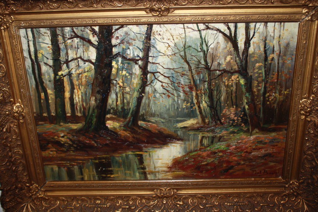 PIET BOUTER - BOSLANDSCHAP LANGS BRABANTS BEEKJE kopen? Bied vanaf 250!