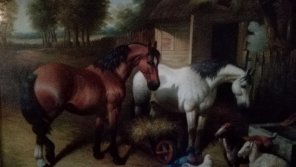 Onbekend kunstenaar, Olieverf op paneel, Paardenschilderij kopen? Bied vanaf 1!