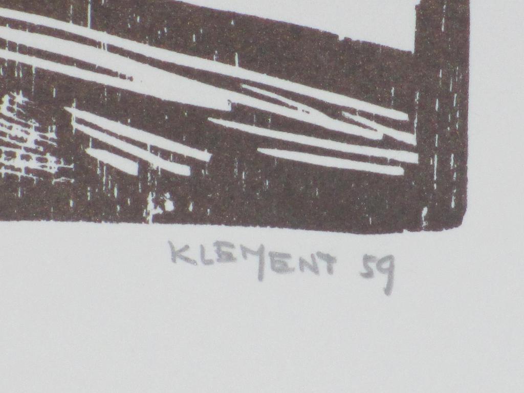 Fon Klement, Haven, Houtsnede 1959 kopen? Bied vanaf 35!