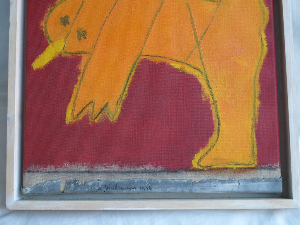 Ilja Walraven : Acrylverf en zink , koorddanser 1 â�� gesigneerd & ingelijst â��1996 kopen? Bied vanaf 150!