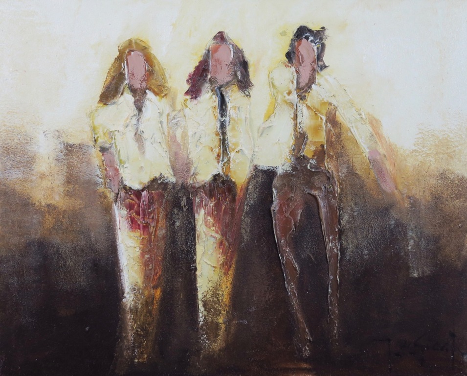 Jochem de Graaf: Olieverf op doek, Mensen (groot) kopen? Bied vanaf 100!