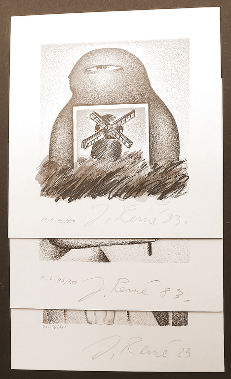 Jorg Reme - 3x litho - 1983 kopen? Bied vanaf 1!