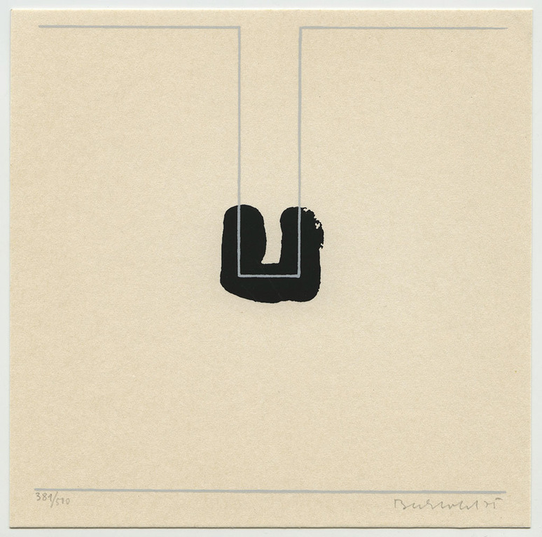 Erwin Bechtold, ‘Abstracte compositie’, handgesigneerde litho, 1975 kopen? Bied vanaf 25!