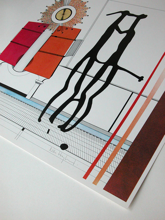 Nils Haglund - Nils Haglund, handgesigneerde litho ‘Begegnung’, oplage 200 kopen? Bied vanaf 10!