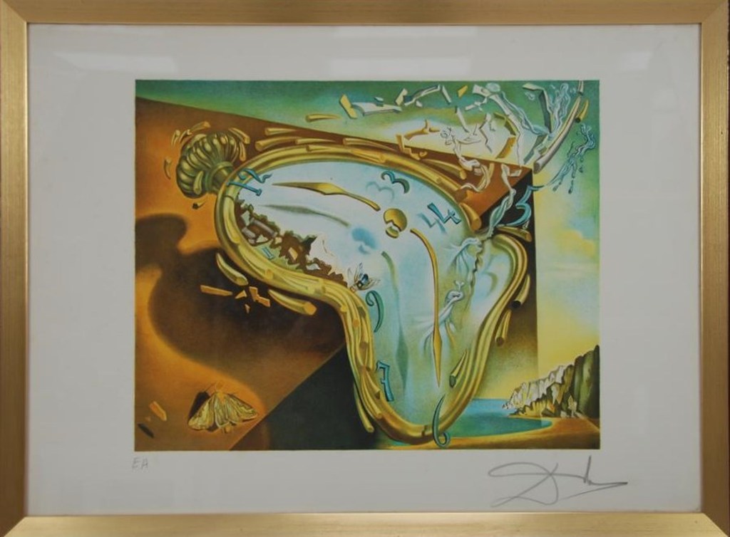 SANVADOR DALIUITZONDERLIJKE  LITHO "HORLOGE MOLLE" kopen? Bied vanaf 500!