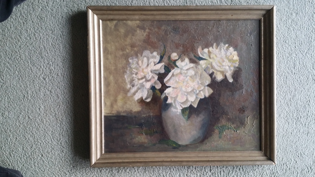 Onbekend. Olieverf op doek. Bloemen stilleven. kopen? Bied vanaf 35!