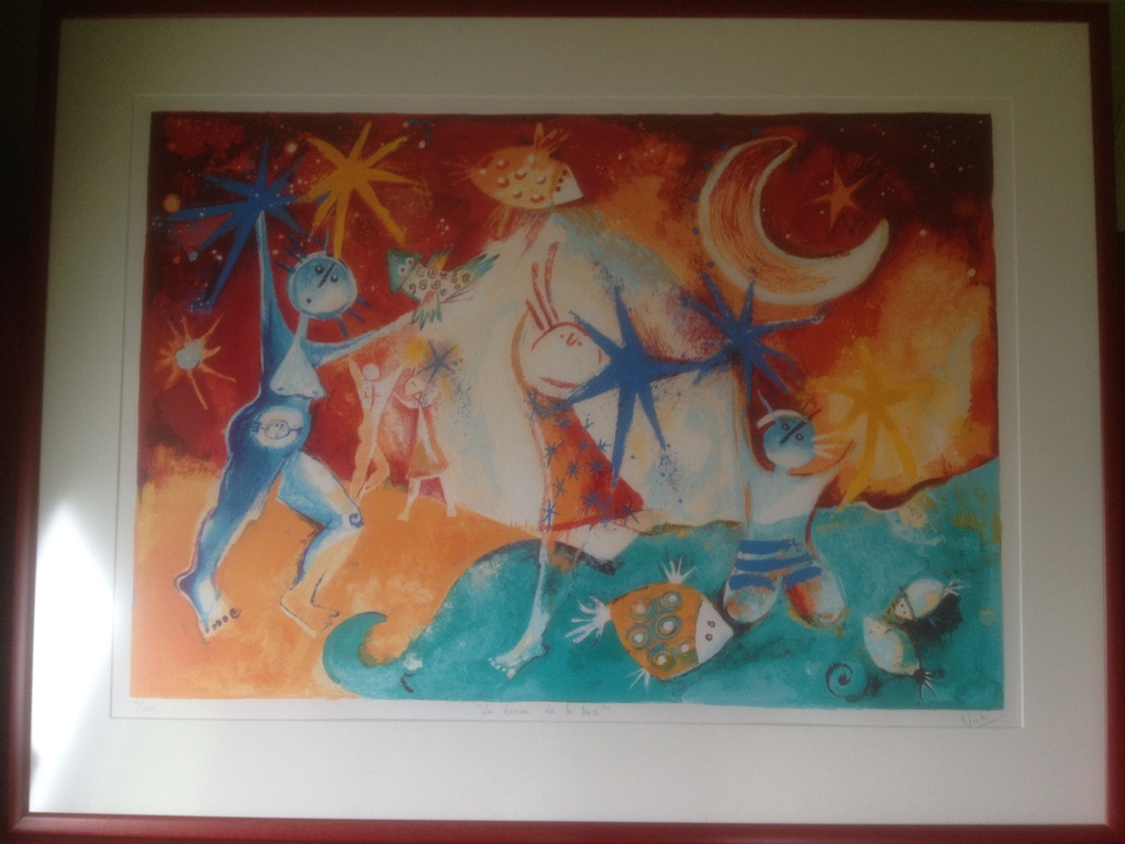 Angeles Nieto: zeefdruk, la danza de la luz (de dans van het licht) kopen? Bied vanaf 460!