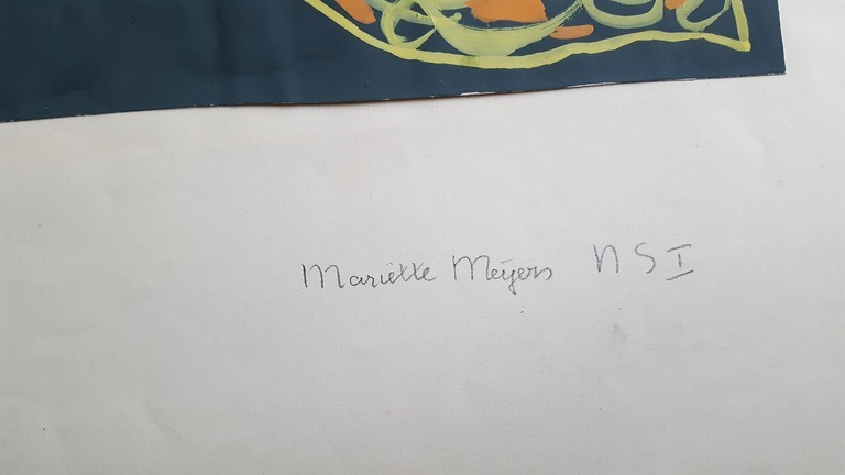 Mariette Meijers: gemengde techniek, abstract  kopen? Bied vanaf 1!