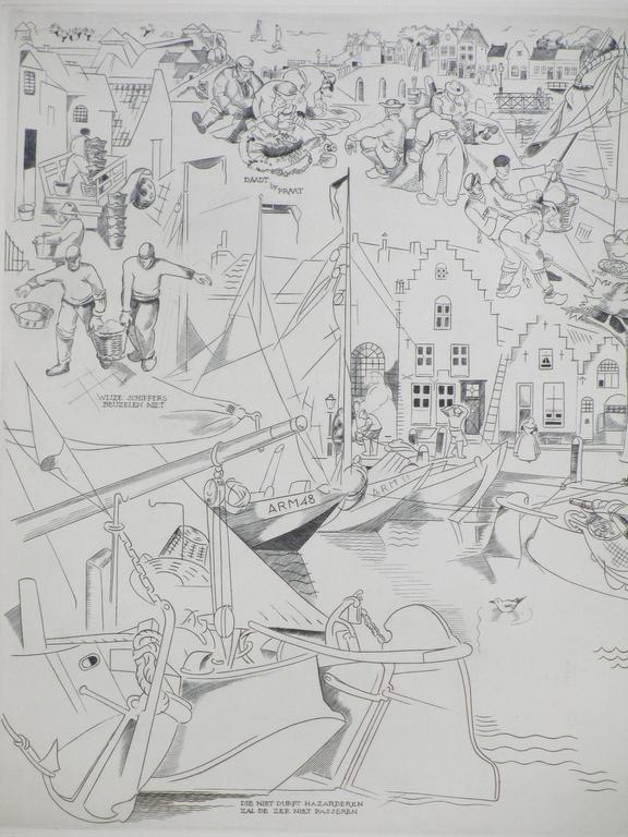 Debora Duyvis, Wijze schippers beuzelen niet, Kopergravure kopen? Bied vanaf 70!