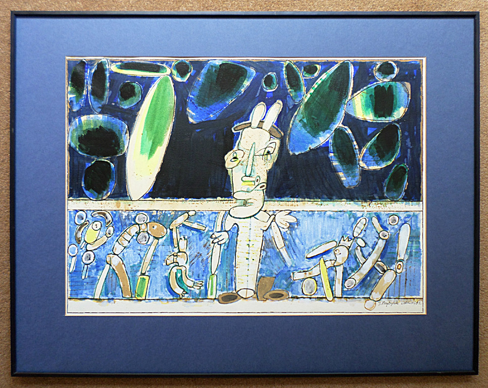 Janusz Przybylski - Czerwiec 1981, gemengde techniek (mooi ingelijst, groot) kopen? Bied vanaf 100!