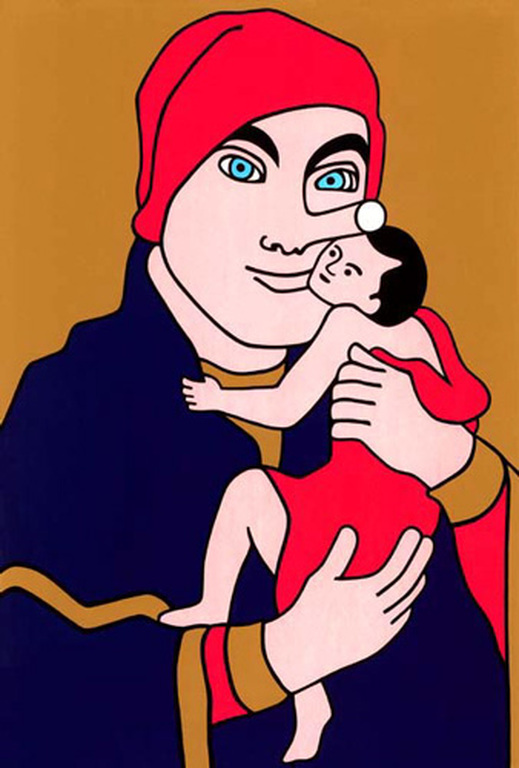 Wouter van Riessen: Zeefdruk, Pinocchio Madonna kopen? Bied vanaf 35!