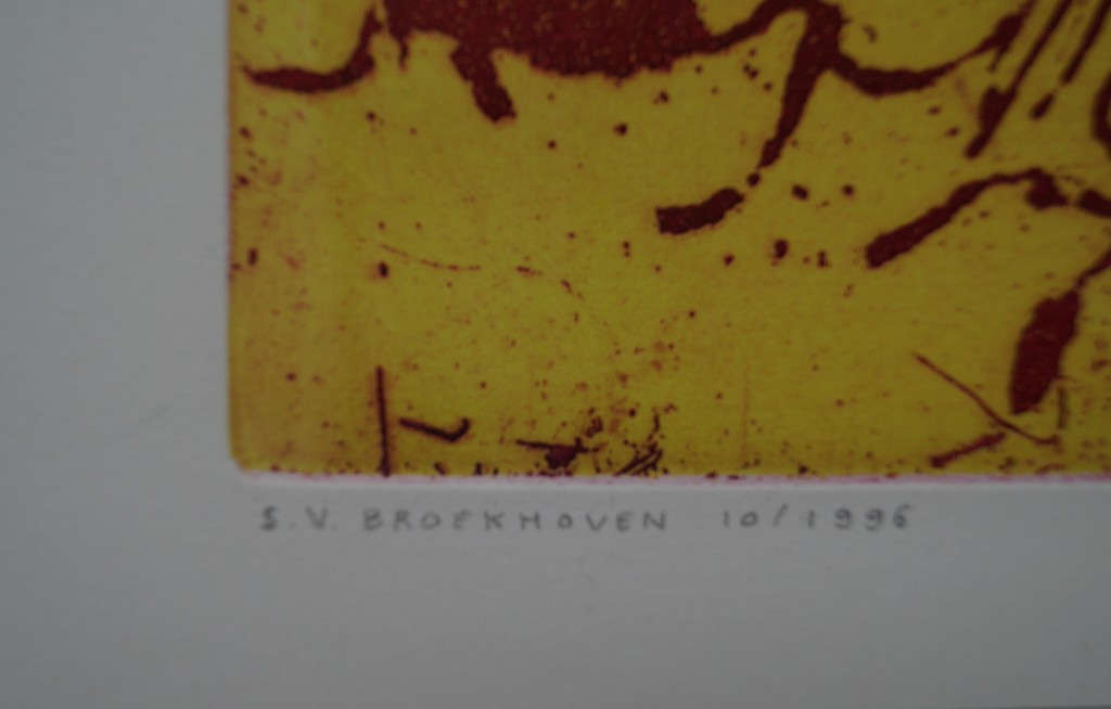 Saskia van Broekhoven - gesigneerde ets - 15 ex. - 1996 kopen? Bied vanaf 1!