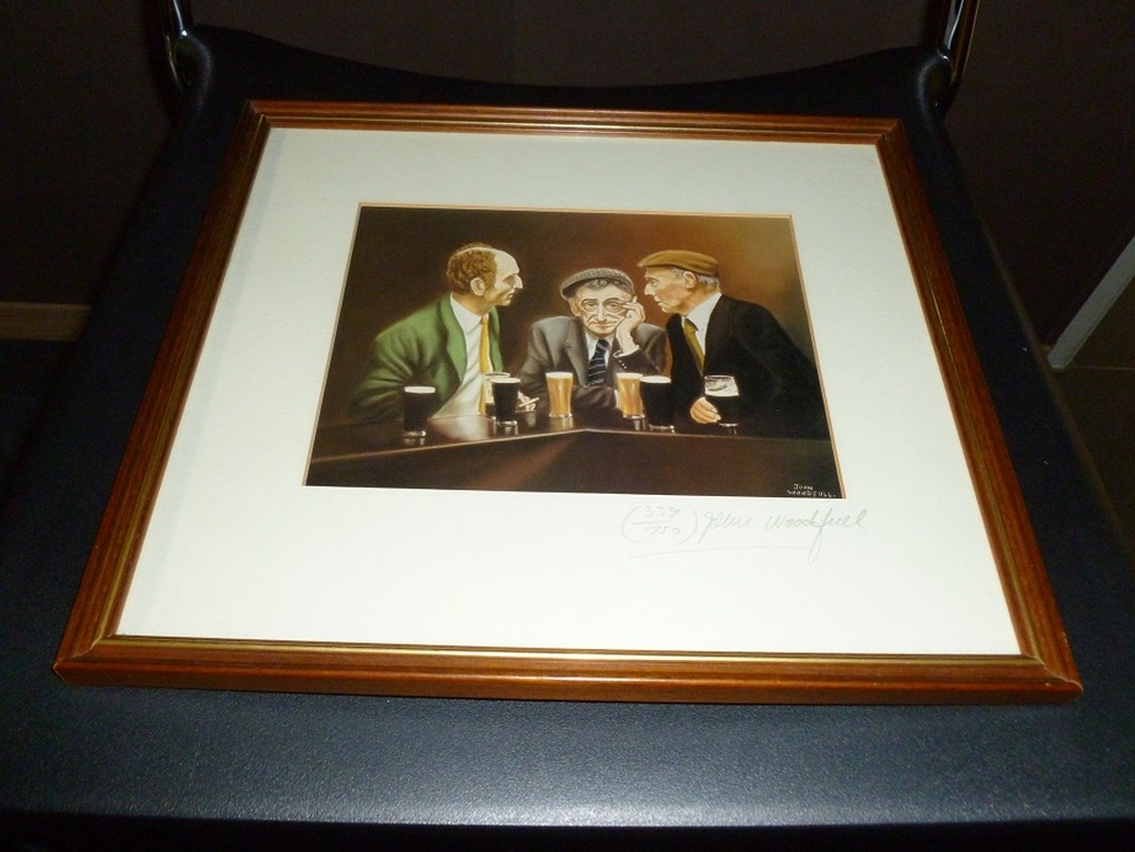 Litho,getiteld / doubling up / van de Ierse kunstenaar John Woodfull. kopen? Bied vanaf 35!