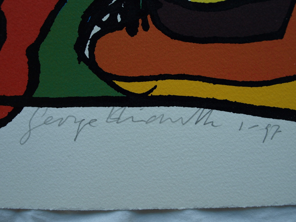 George Heidweiller : Zeefdruk – Twisted Reminder – gesigneerd – 1996 kopen? Bied vanaf 25!